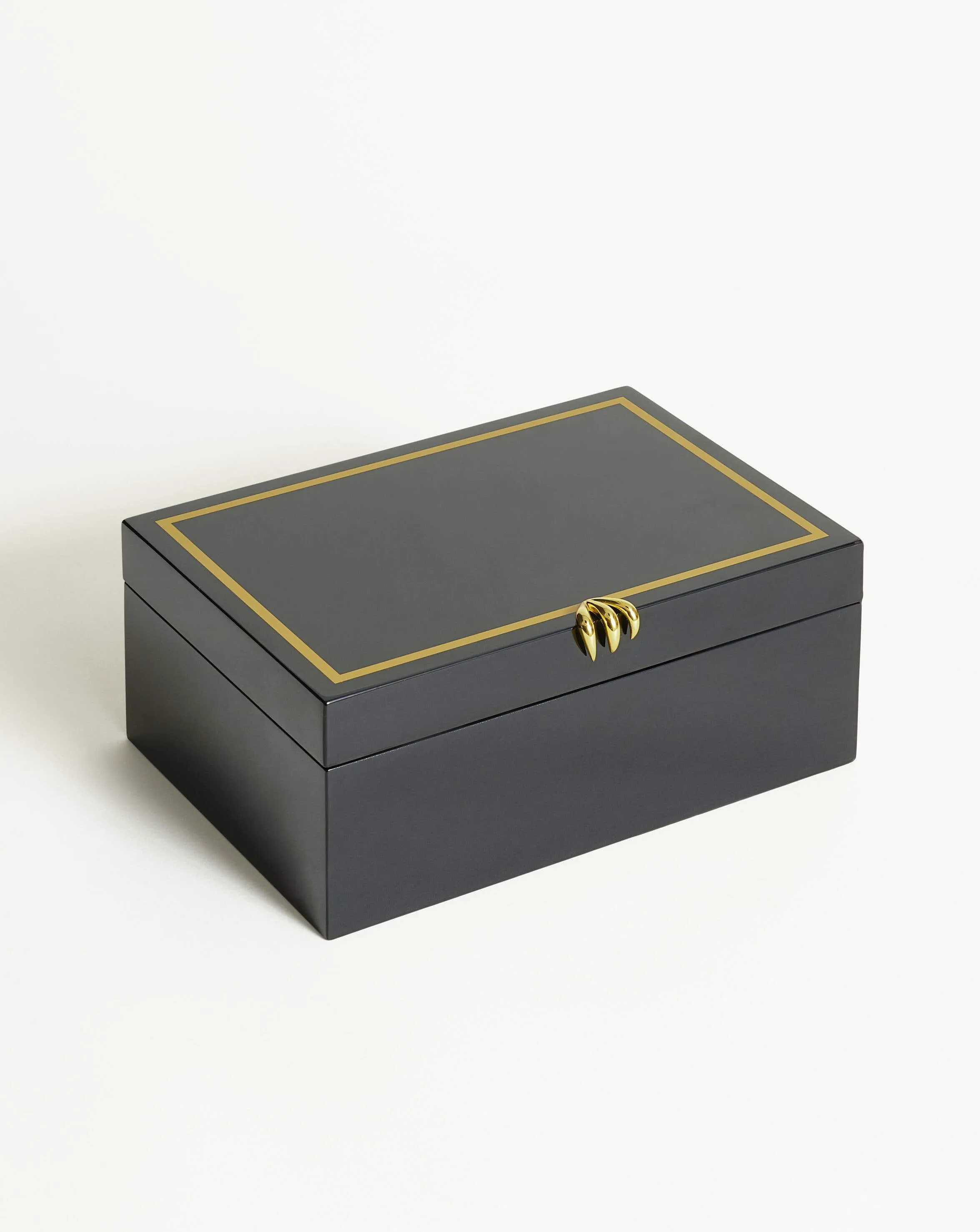 Claws Out Lacquered Jewellery Box | Black Lacquer