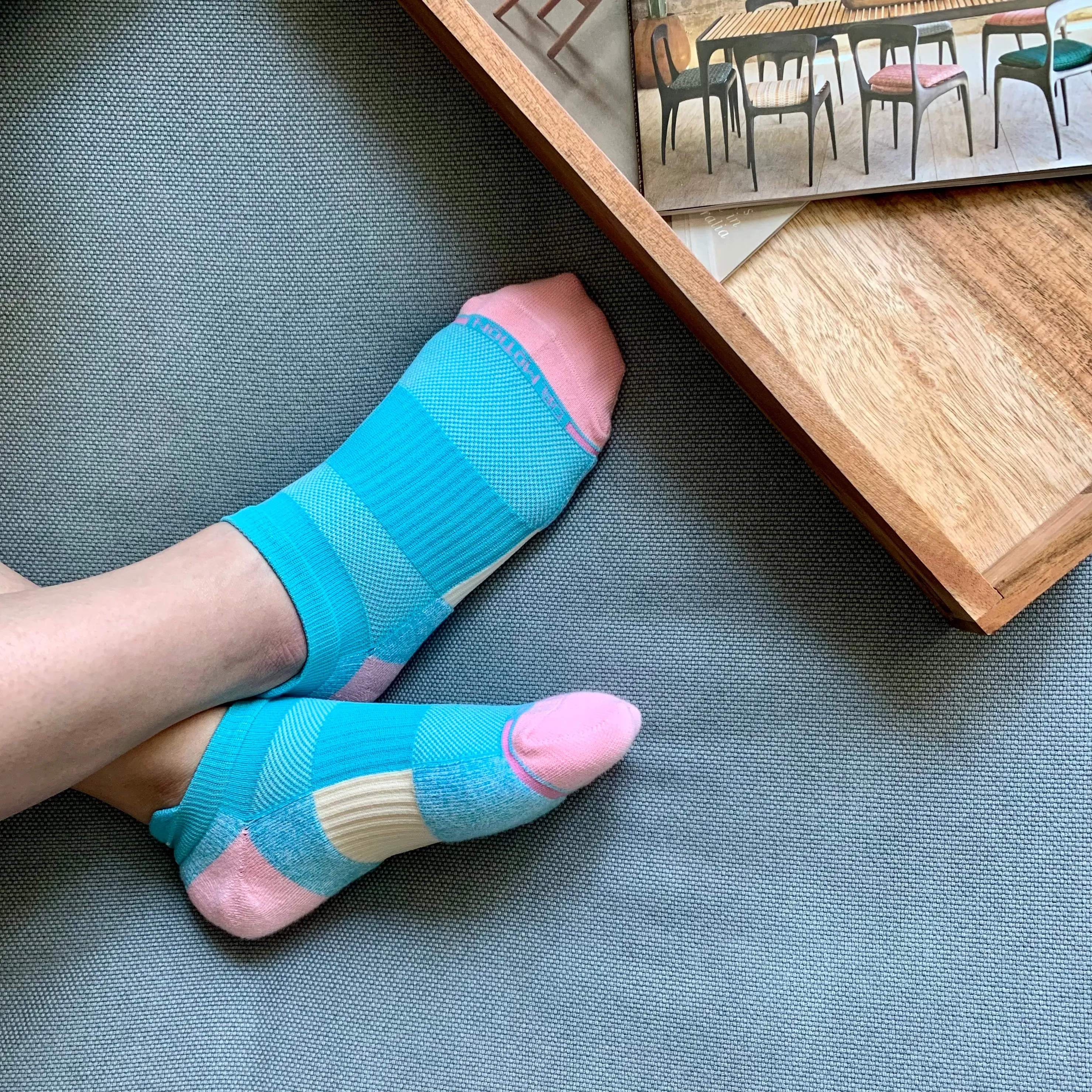 Color Block | Ankle Compression Socks For Women