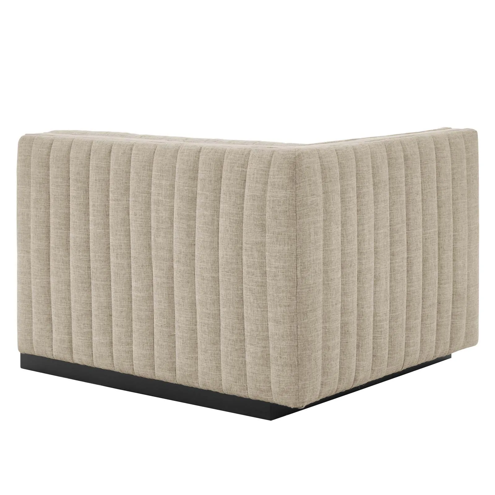 Conjure Channel Tufted Upholstered Fabric Loveseat by Modway