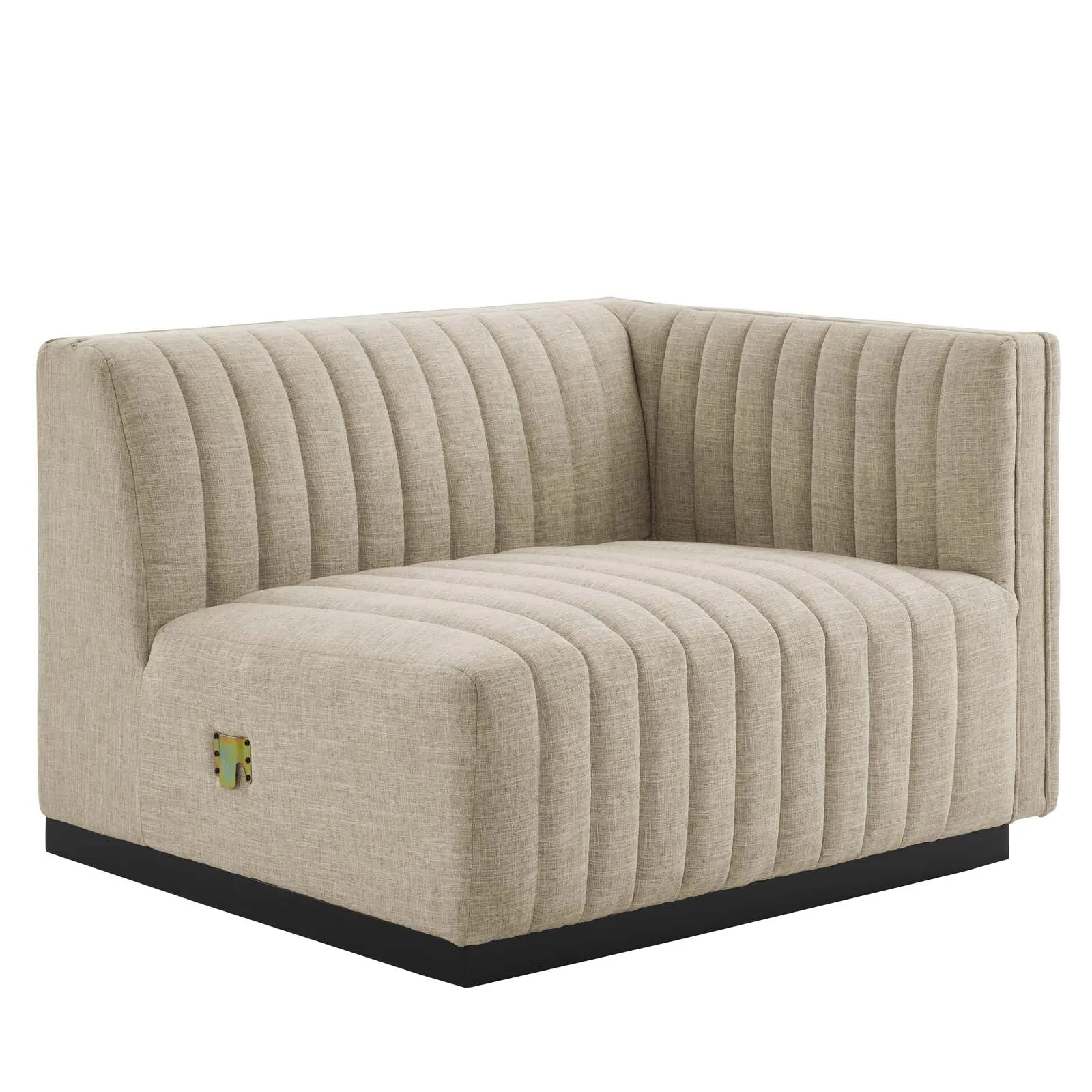 Conjure Channel Tufted Upholstered Fabric Loveseat by Modway