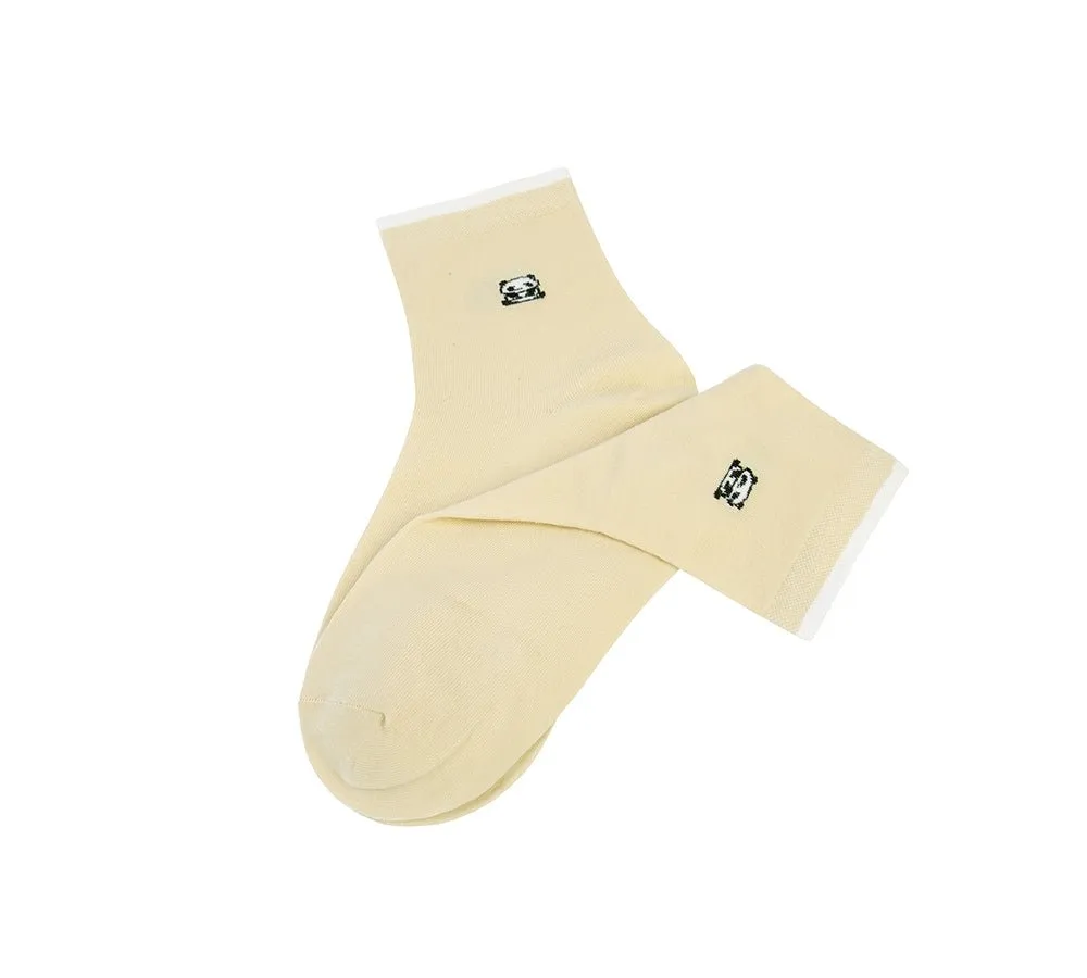 Cotton Quarter Crew Socks One Pair