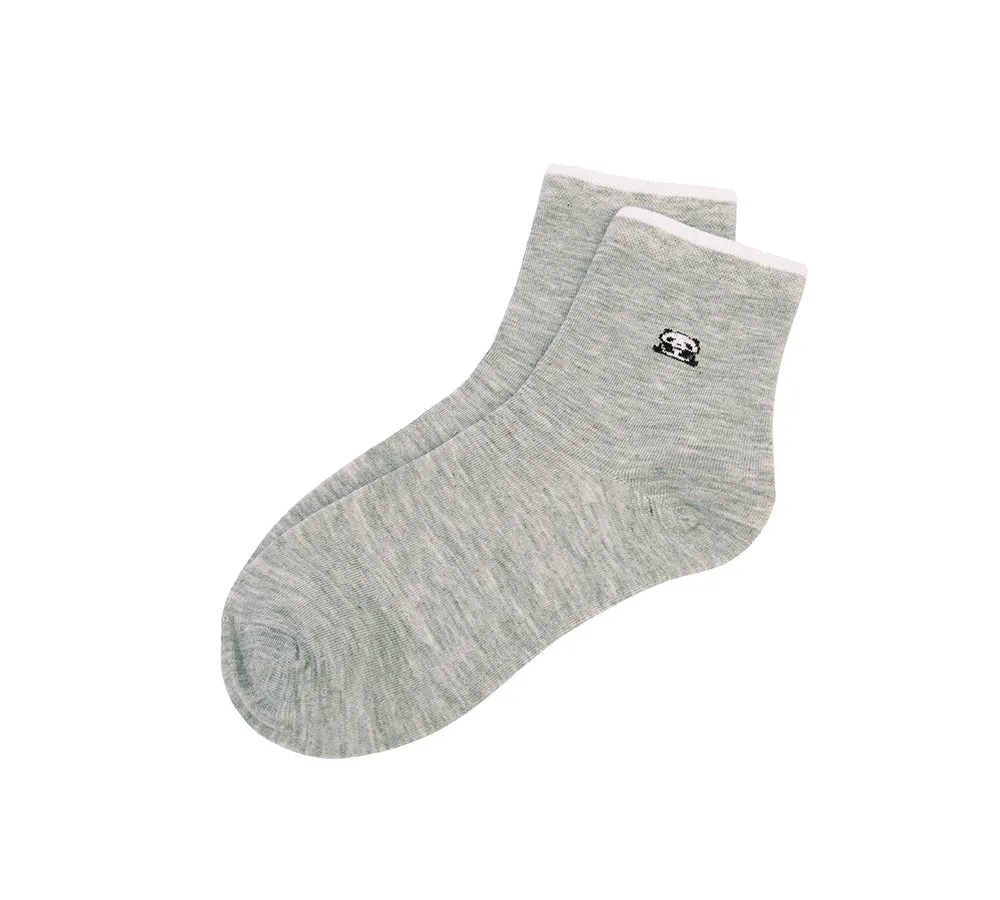 Cotton Quarter Crew Socks One Pair