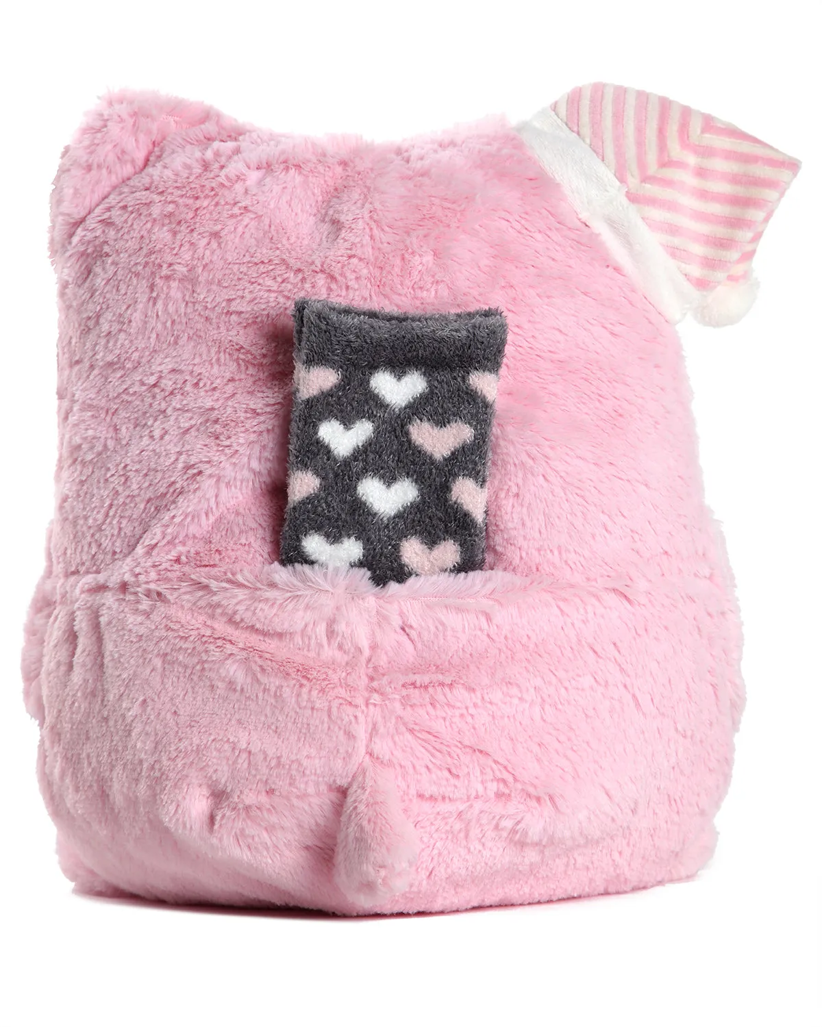 Cozy Buddies Stuffed Owl with Matching Heart Sock