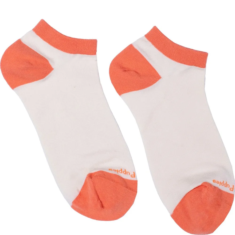 Cream Colour Block Socks