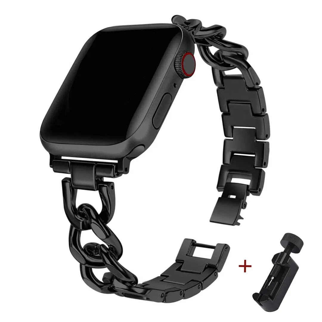 Cuban Link Chain Strap for Apple watch