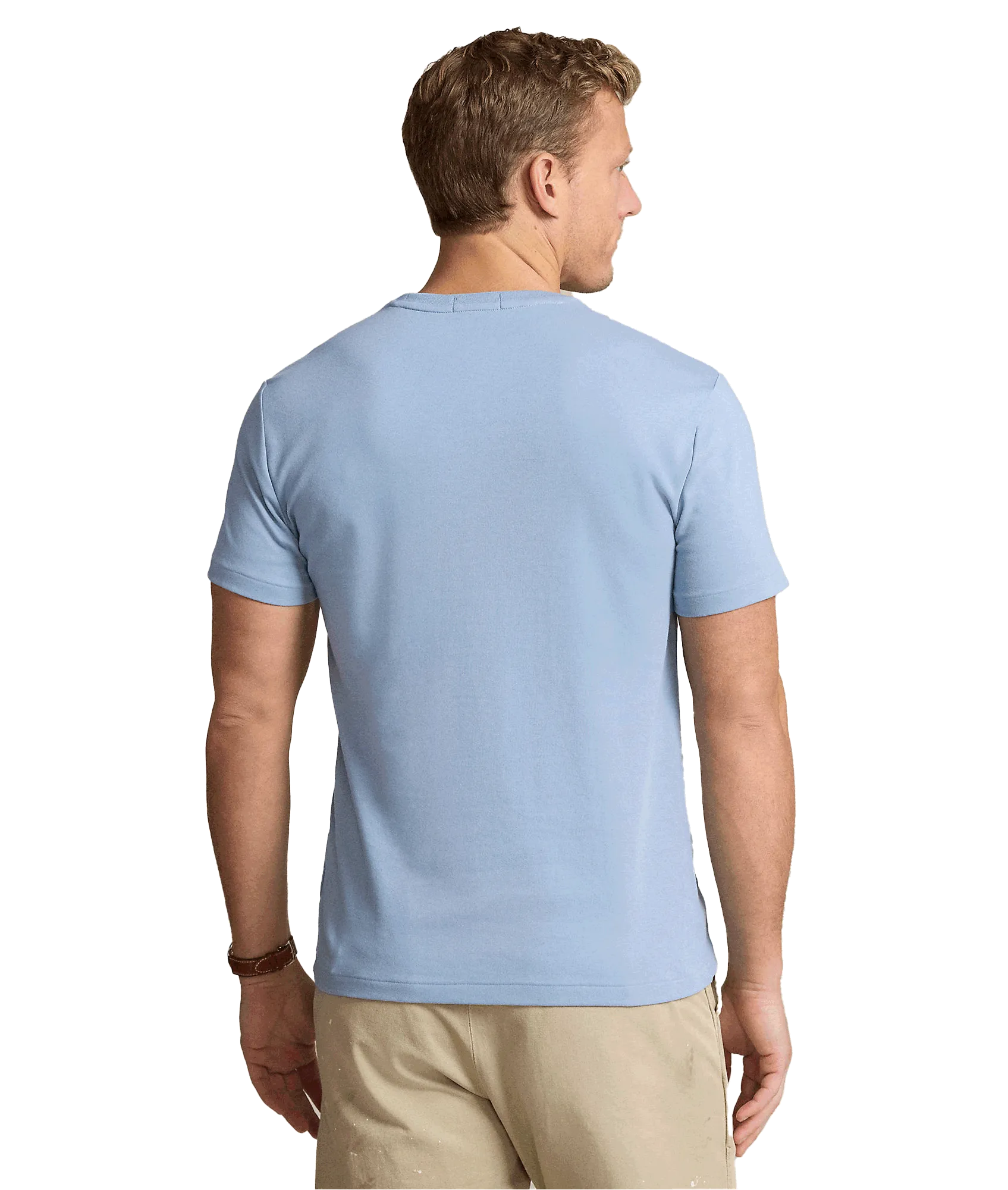 Custom Slim Fit Soft Cotton T-shirt - Blue