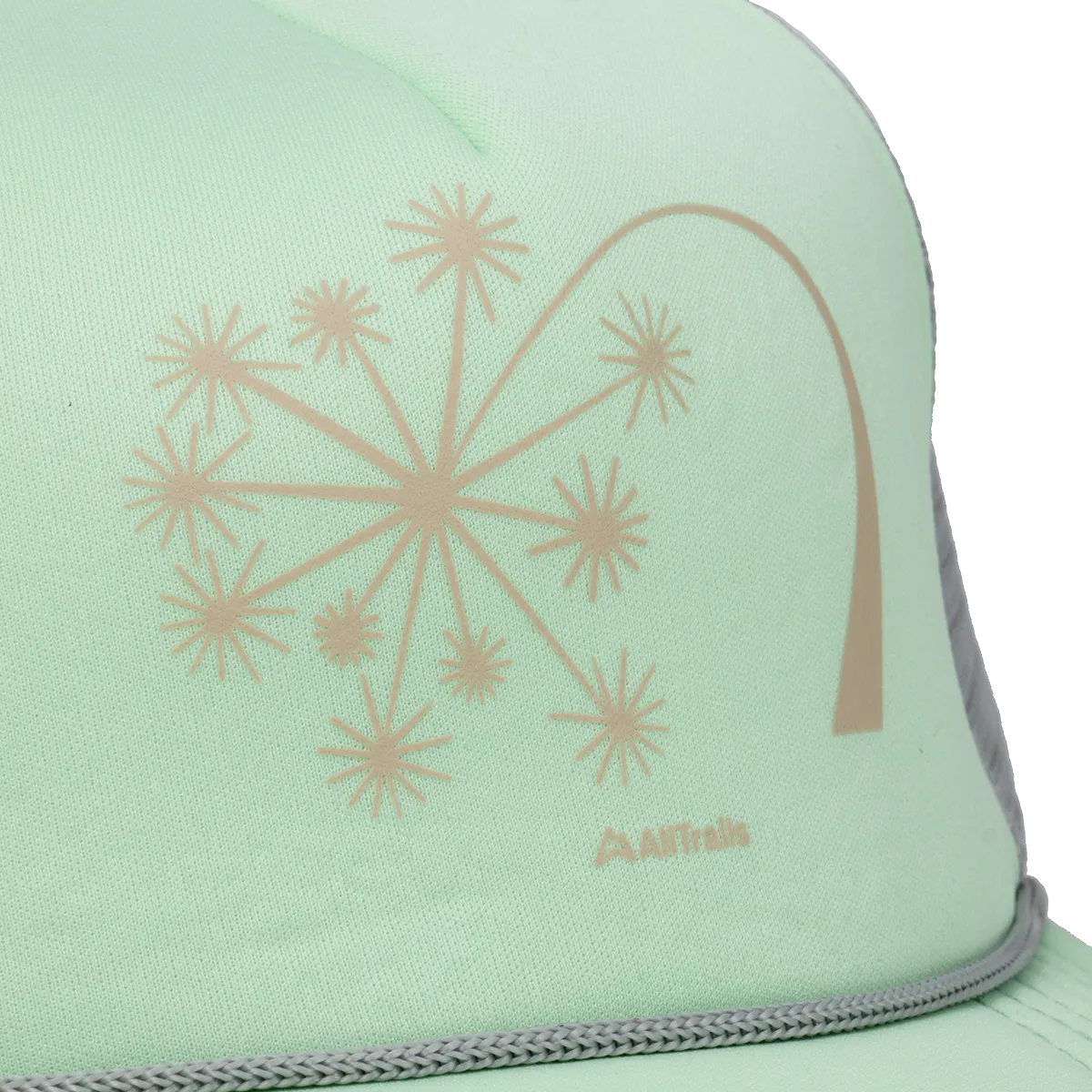 Dandelion Foam Trucker Hat - Mint/Light Gray