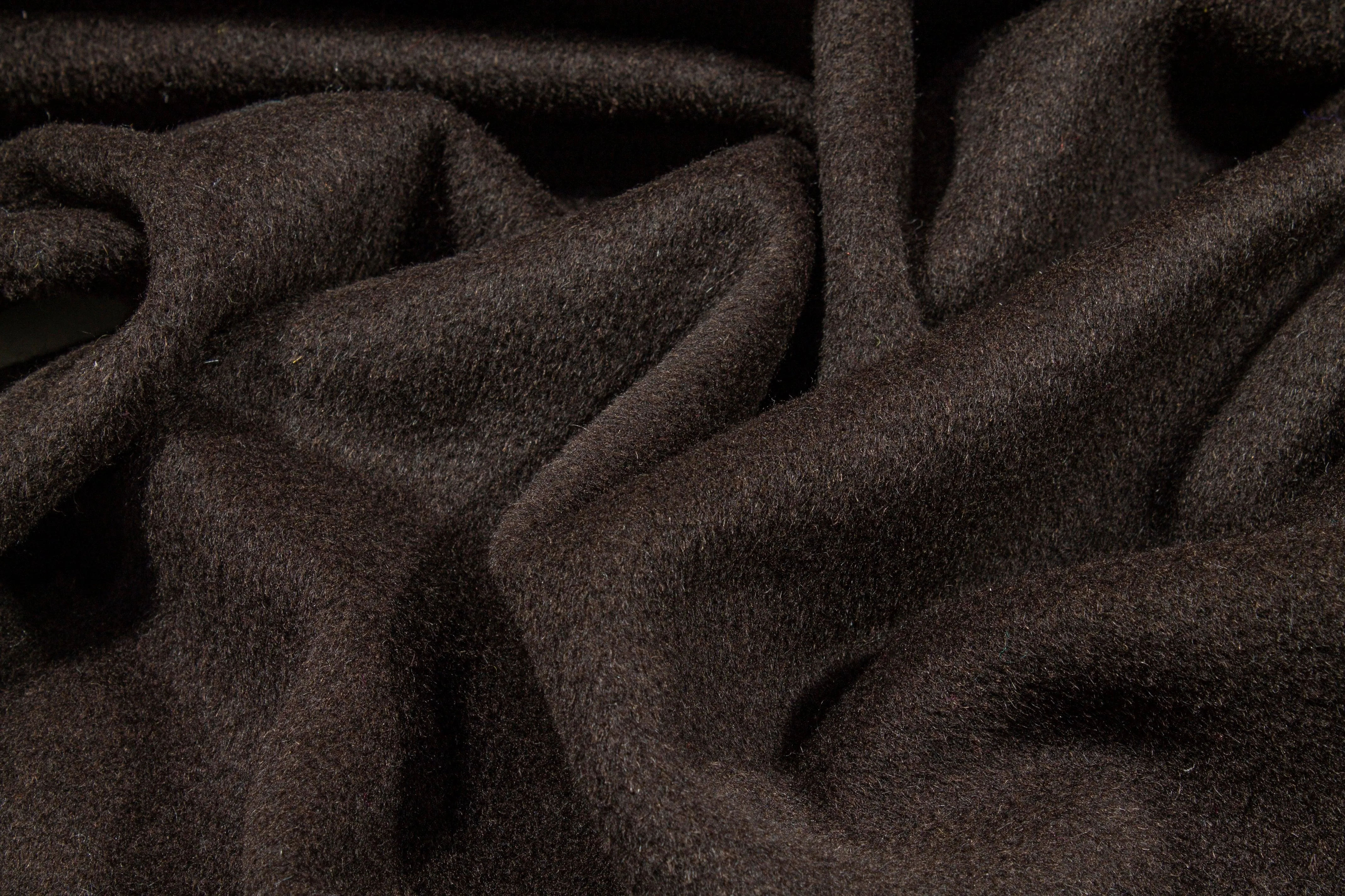 Dark Brown Italian Wool Coating