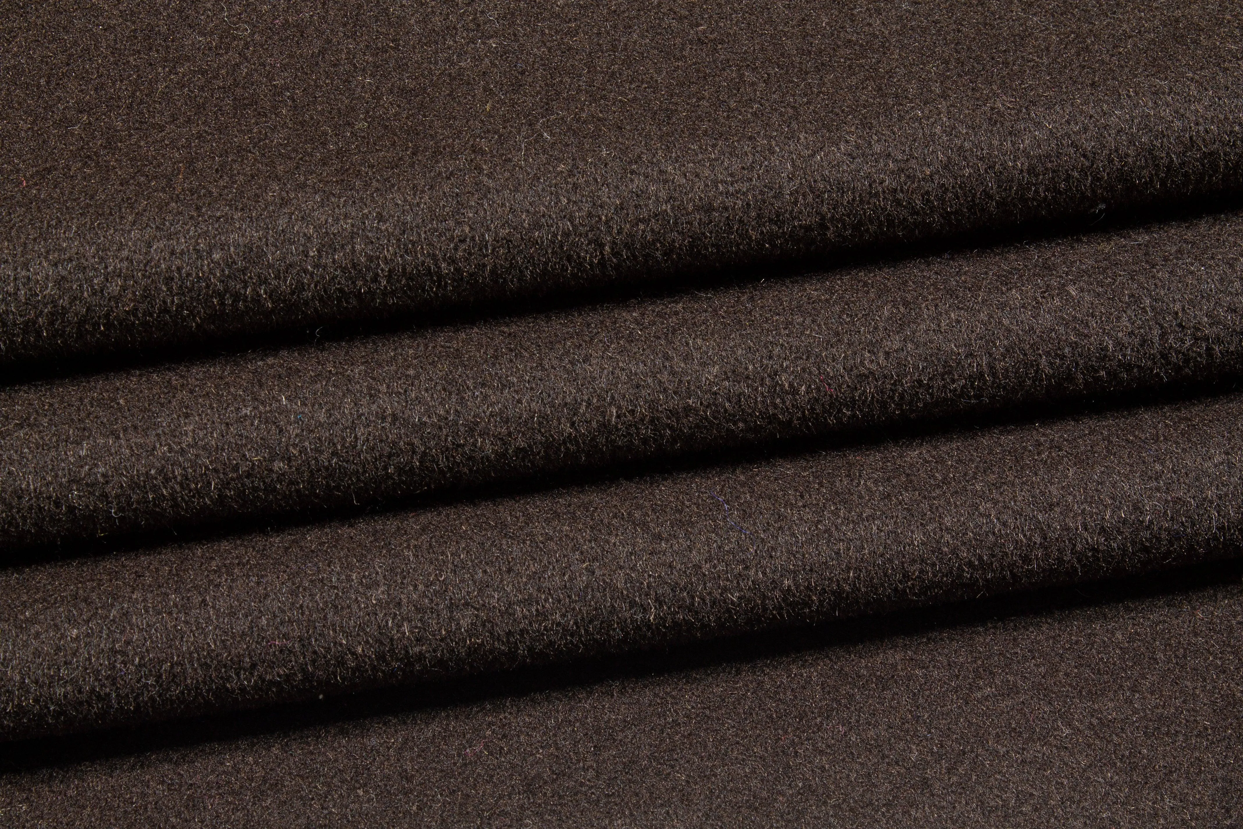 Dark Brown Italian Wool Coating