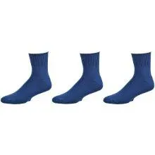 Diabetic Men's Socks Arthritic Cotton Ankle Cushioned 3 Pair Pack