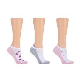 Ditsy Strawberries | Ankle Compression Socks For Women