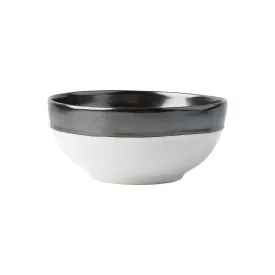 Emerson Cereal/Ice Cream Bowl - White/Pewter