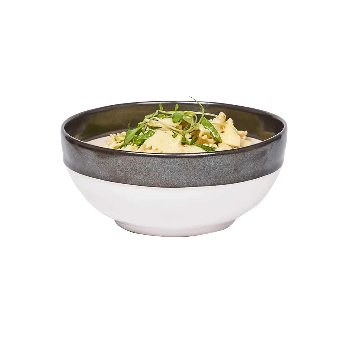 Emerson Cereal/Ice Cream Bowl - White/Pewter