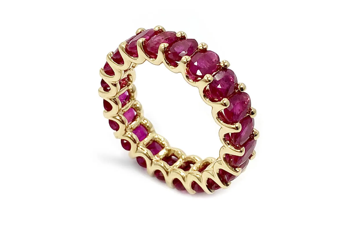 Eternity Ring Rubies & Gold