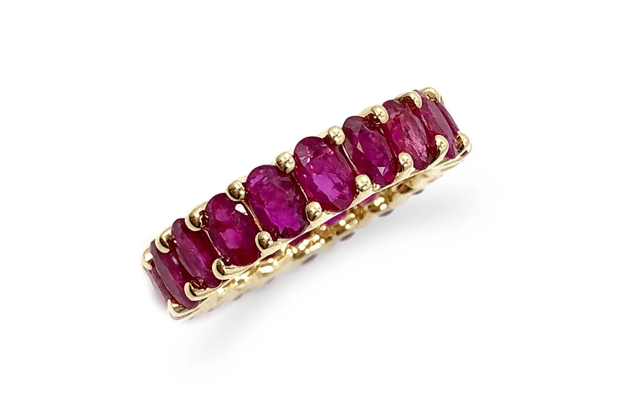 Eternity Ring Rubies & Gold