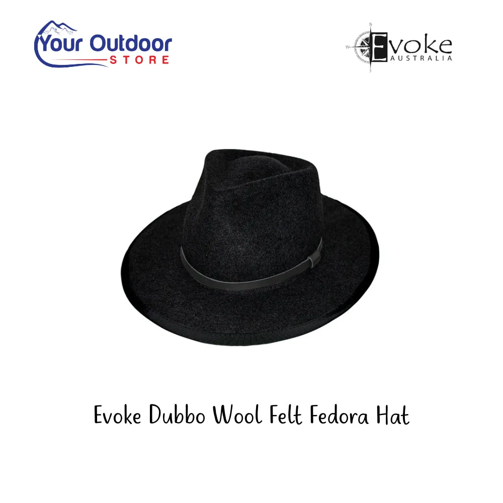 Evoke Dubbo Australian Wool Felt Fedora