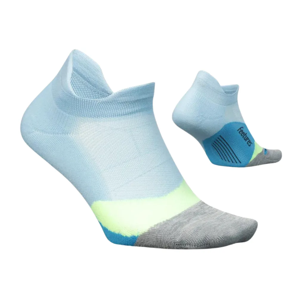 Feetures Elite Light Cushion No Show Tab Blue Crystal Socks (Women's)