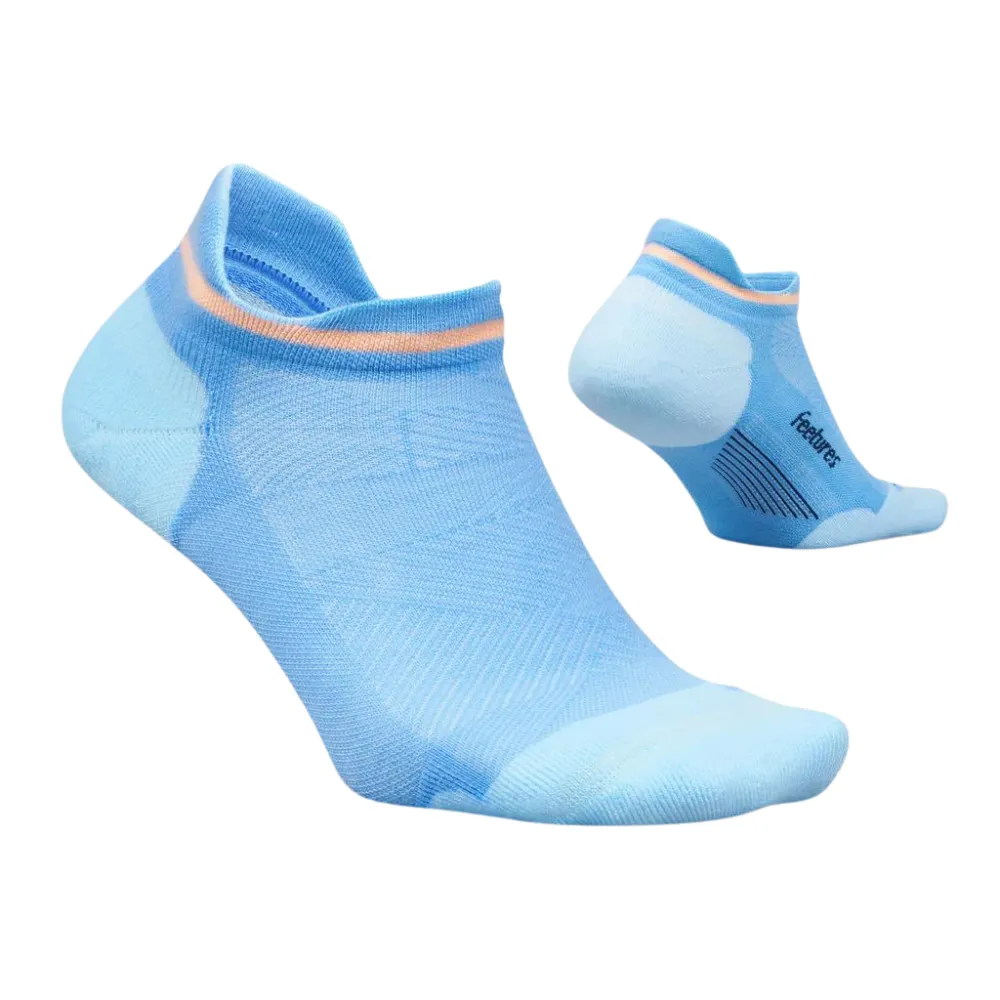 Feetures Elite Max Cushion No Show Tab Blue Burst Socks (Women's)