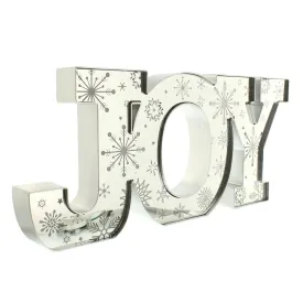 Festive Mirrored Lit Joy Sign