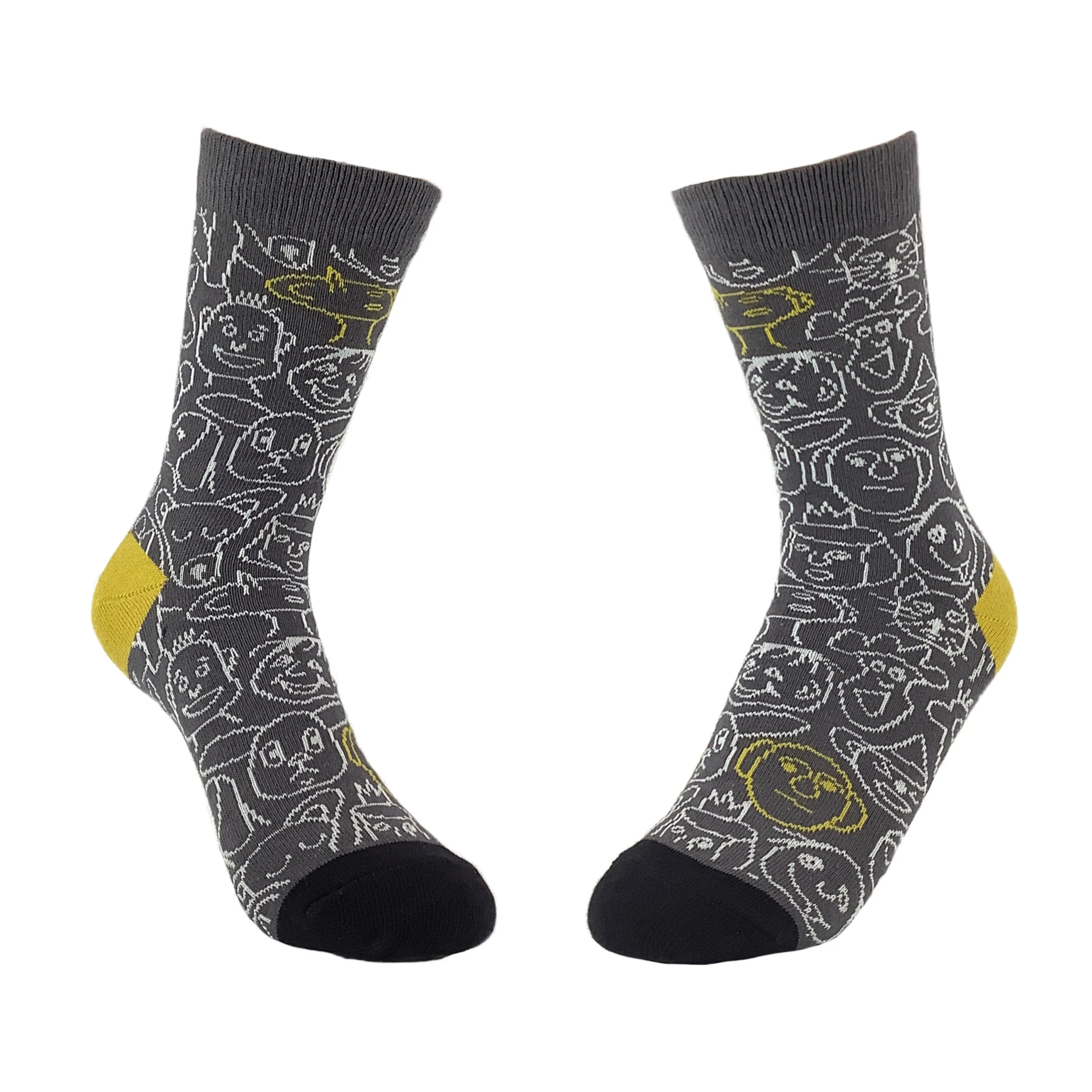 Funny Faces Socks from the Sock Panda (Adult Small -  Shoe Sizes 2-5)