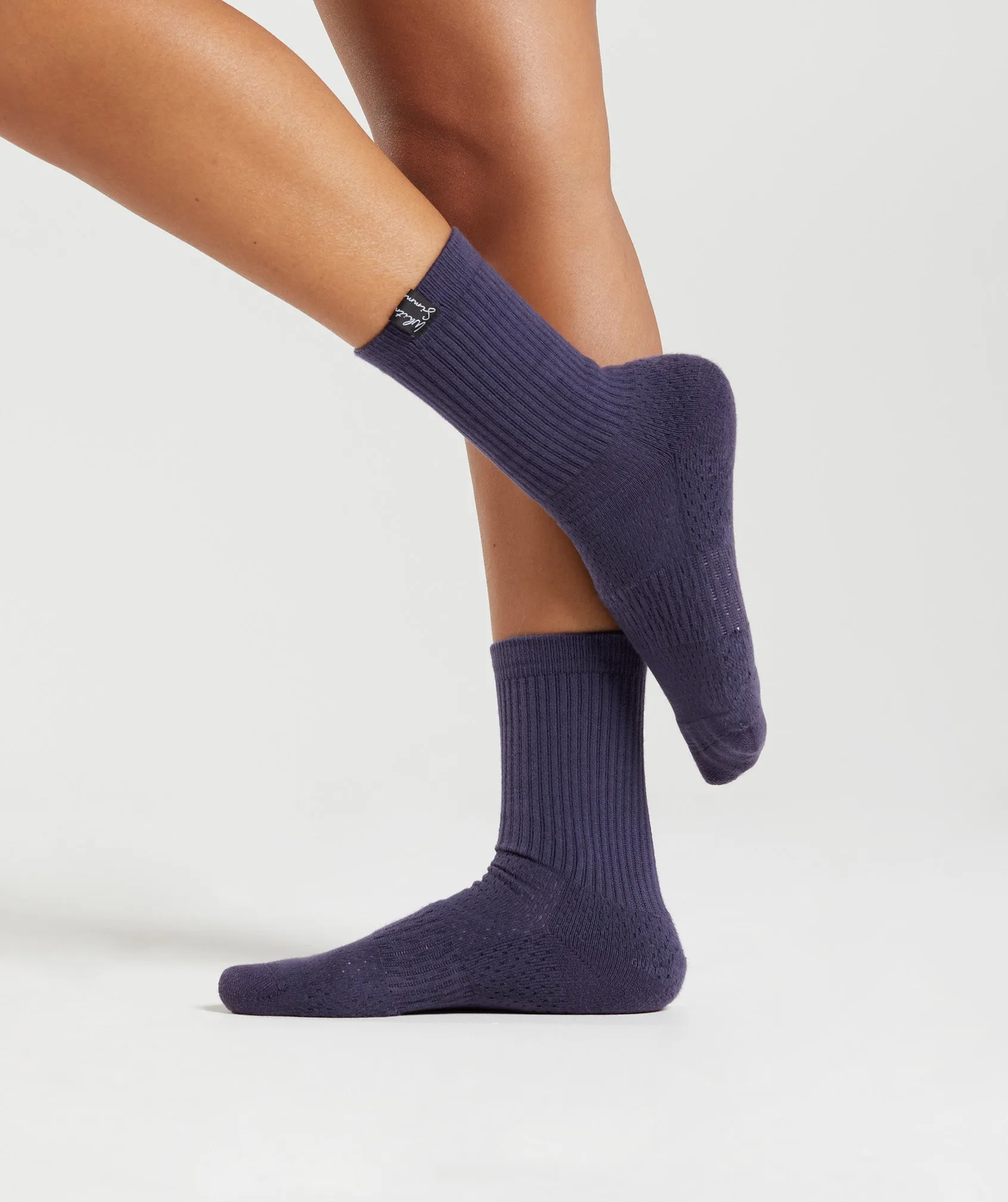 Gymshark Whitney Tab Crew Socks 1pk - Indigo Navy