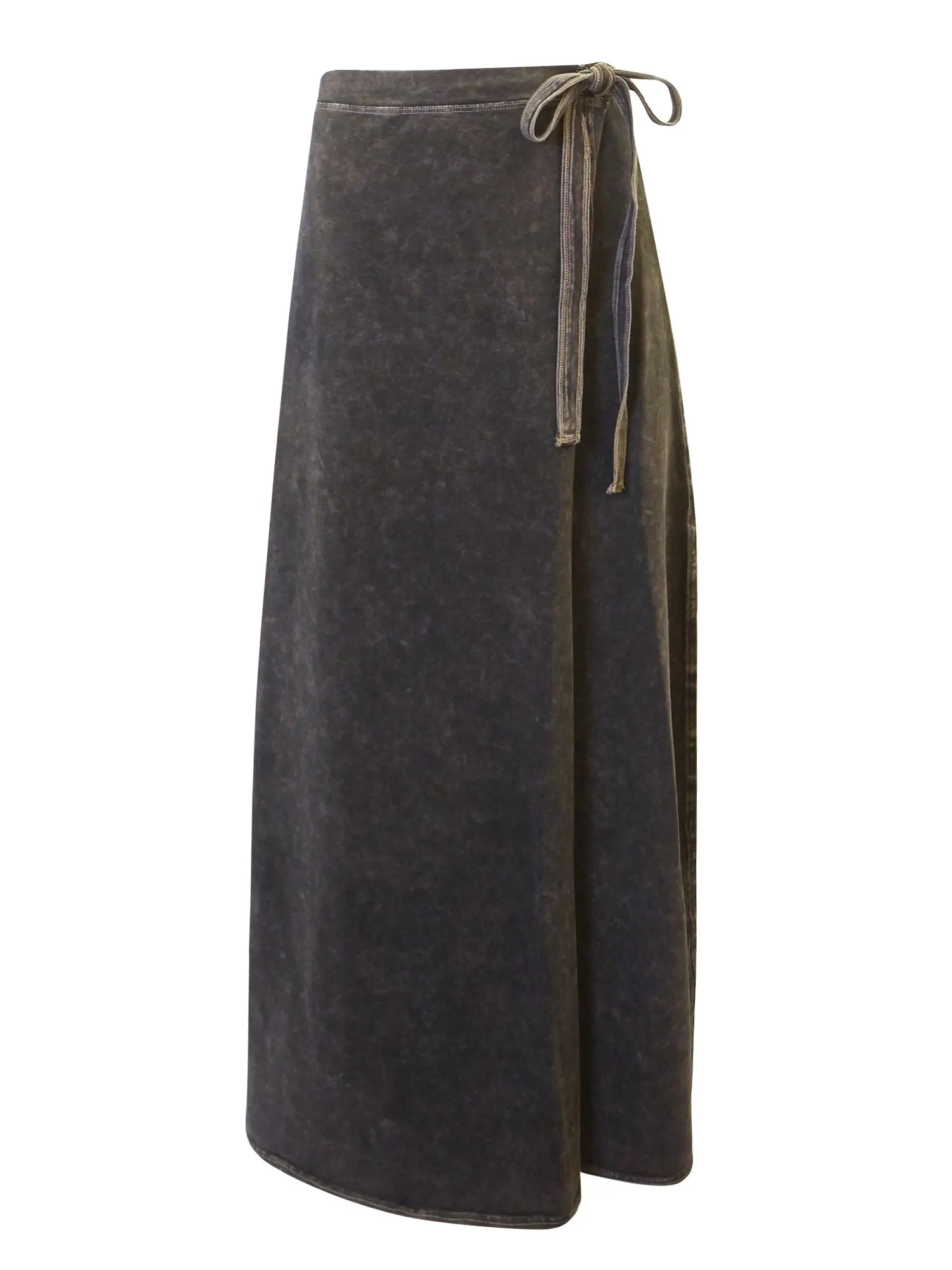 Hard Tail Long Wrap Skirt (W-964)