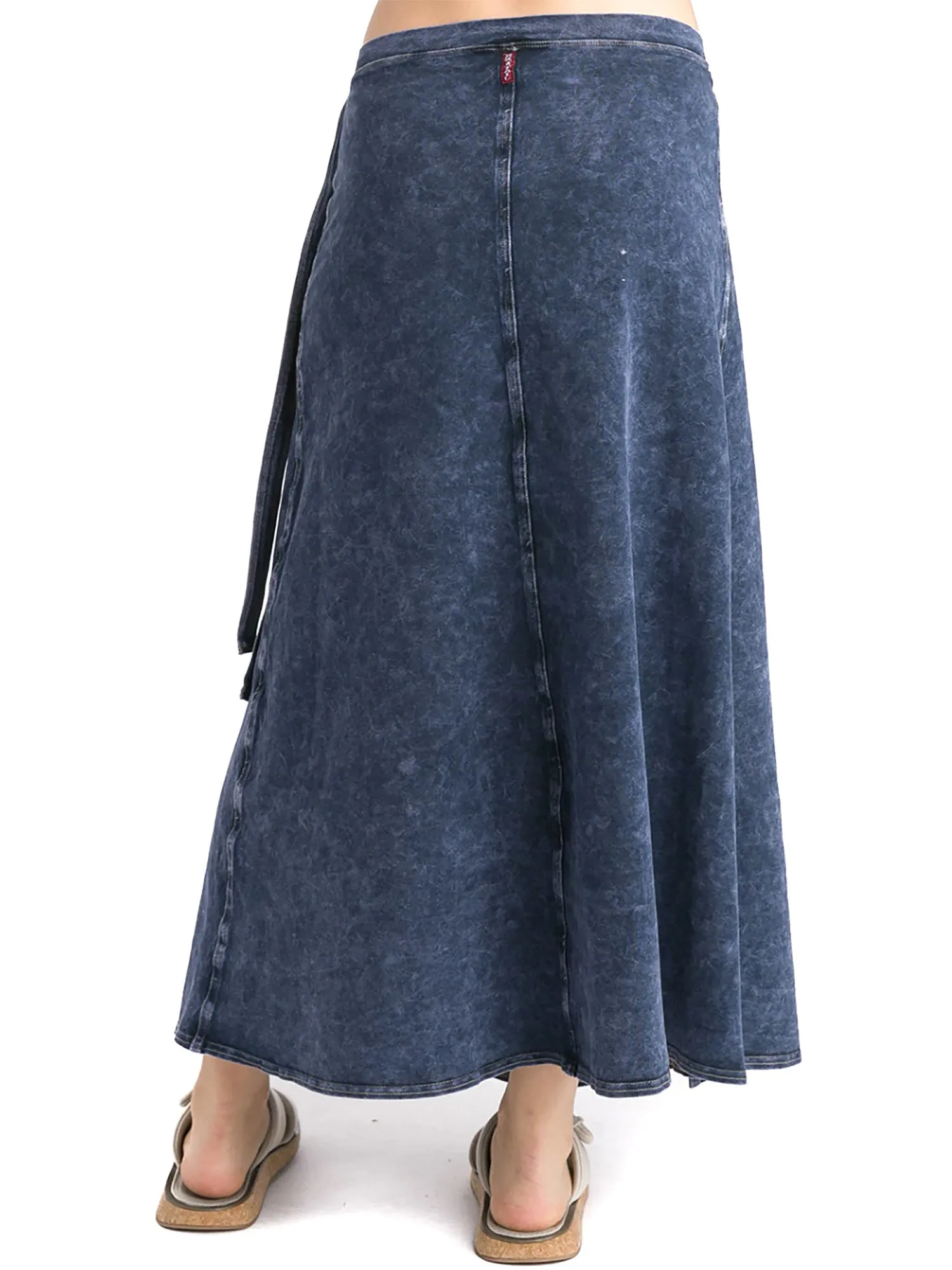 Hard Tail Long Wrap Skirt (W-964)