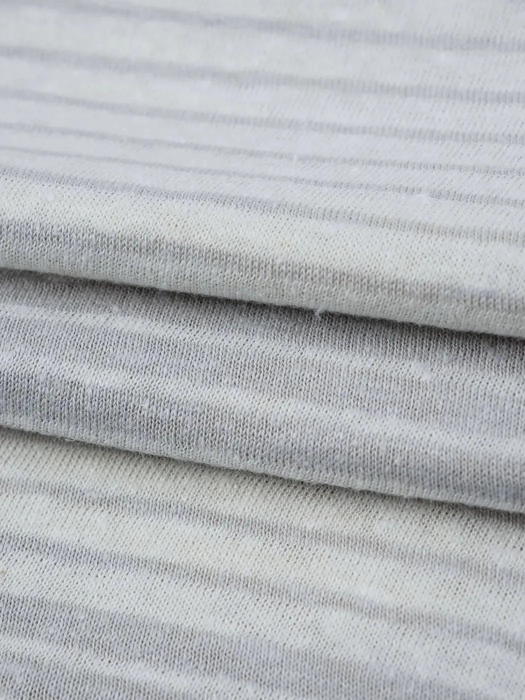 Hemp & Organic Cotton Light Weight Stripe Jersey Fabric (  KJ21D930A / KJ21D930B / KJ21D930C )