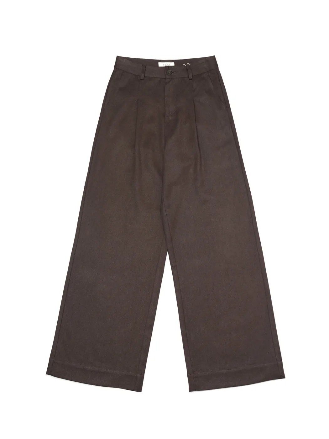 Hemp & Recycled Polyester Women's Wide-leg Slacks