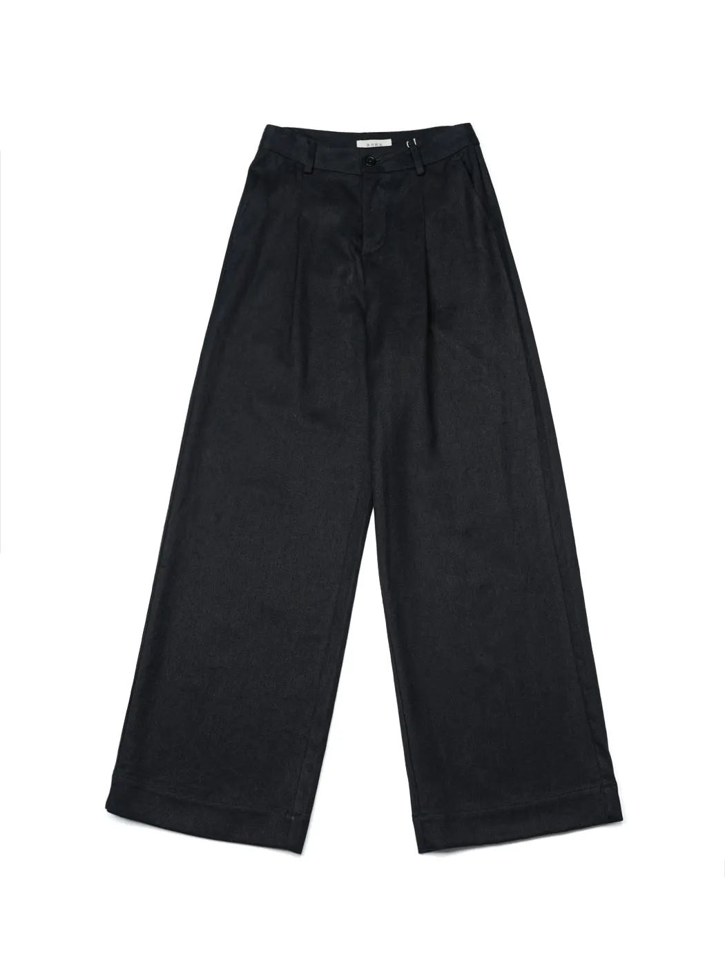 Hemp & Recycled Polyester Women's Wide-leg Slacks