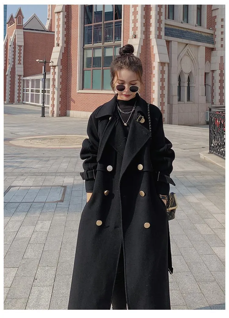 Hepburn Long Red Overcoat Jacket