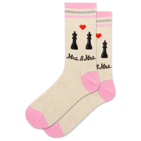 HOTSOX Women's Mrs. and Mrs. Crew Sock