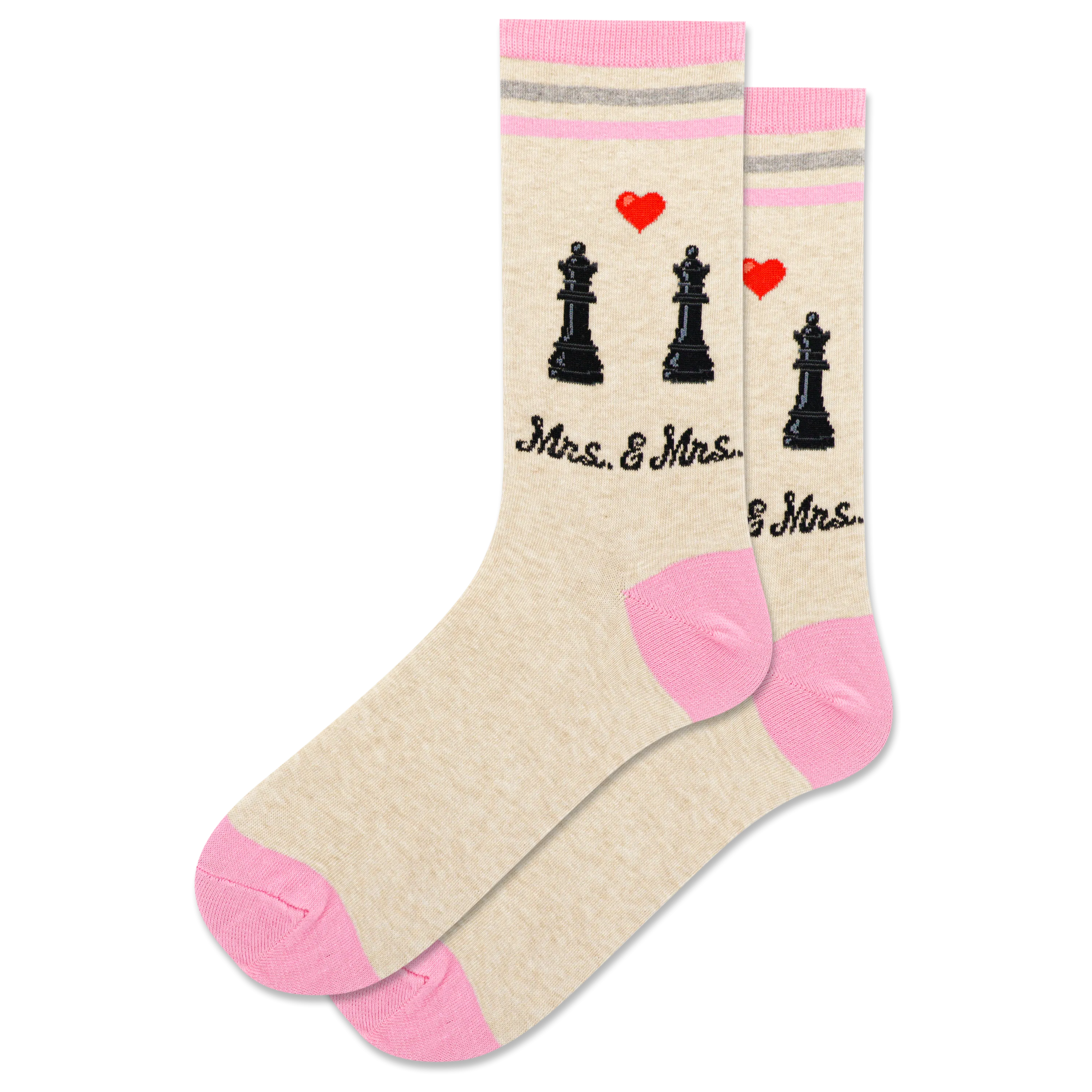 HOTSOX Women's Mrs. and Mrs. Crew Sock