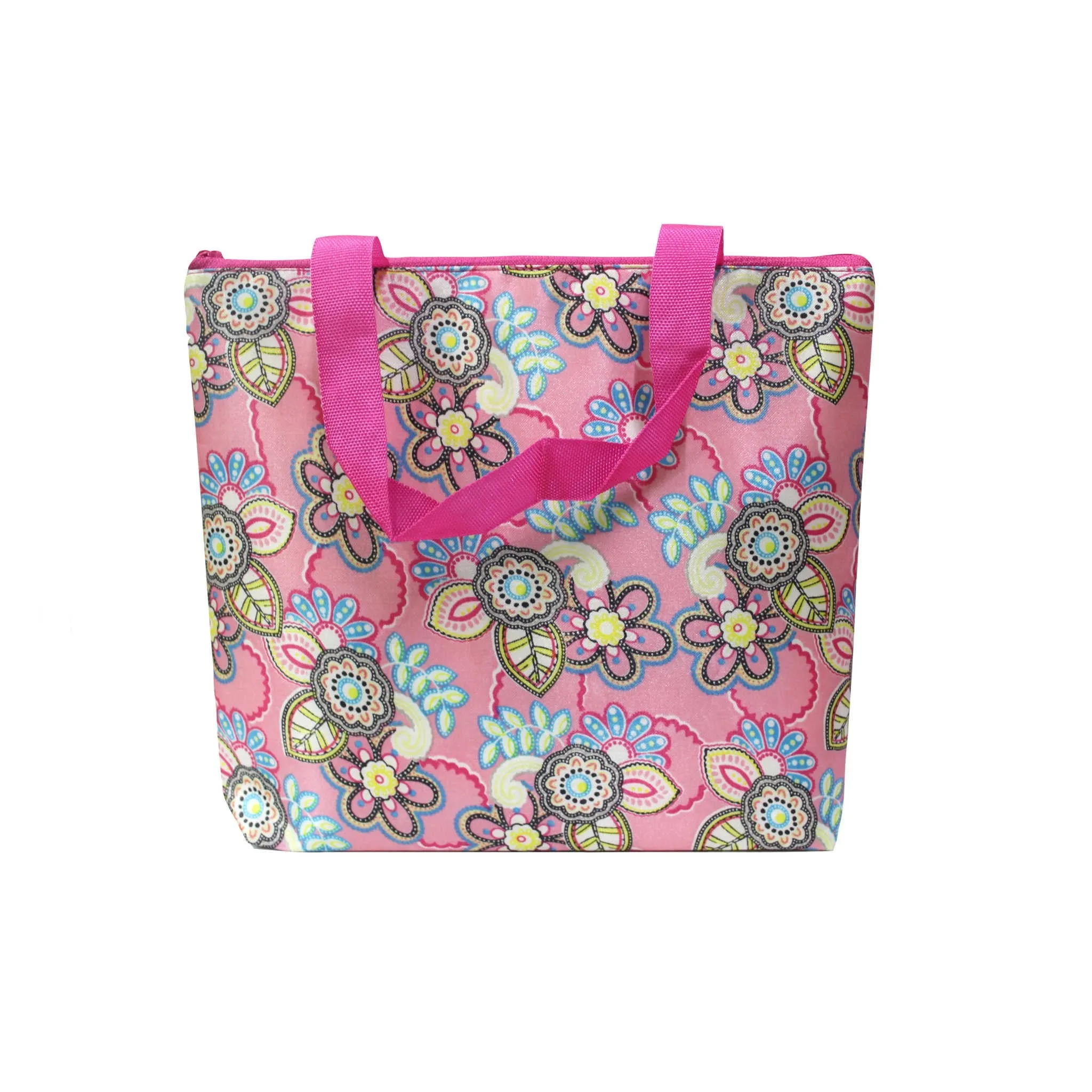 Imported Durable Canvas Printed multi purpose Bag with handles for girls and ladies, Theme Floral, Size Large