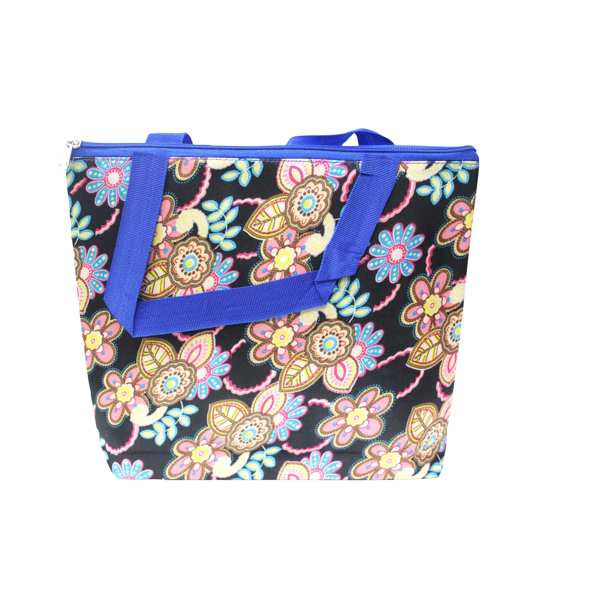 Imported Durable Canvas Printed multi purpose Bag with handles for girls and ladies, Theme Floral, Size Large