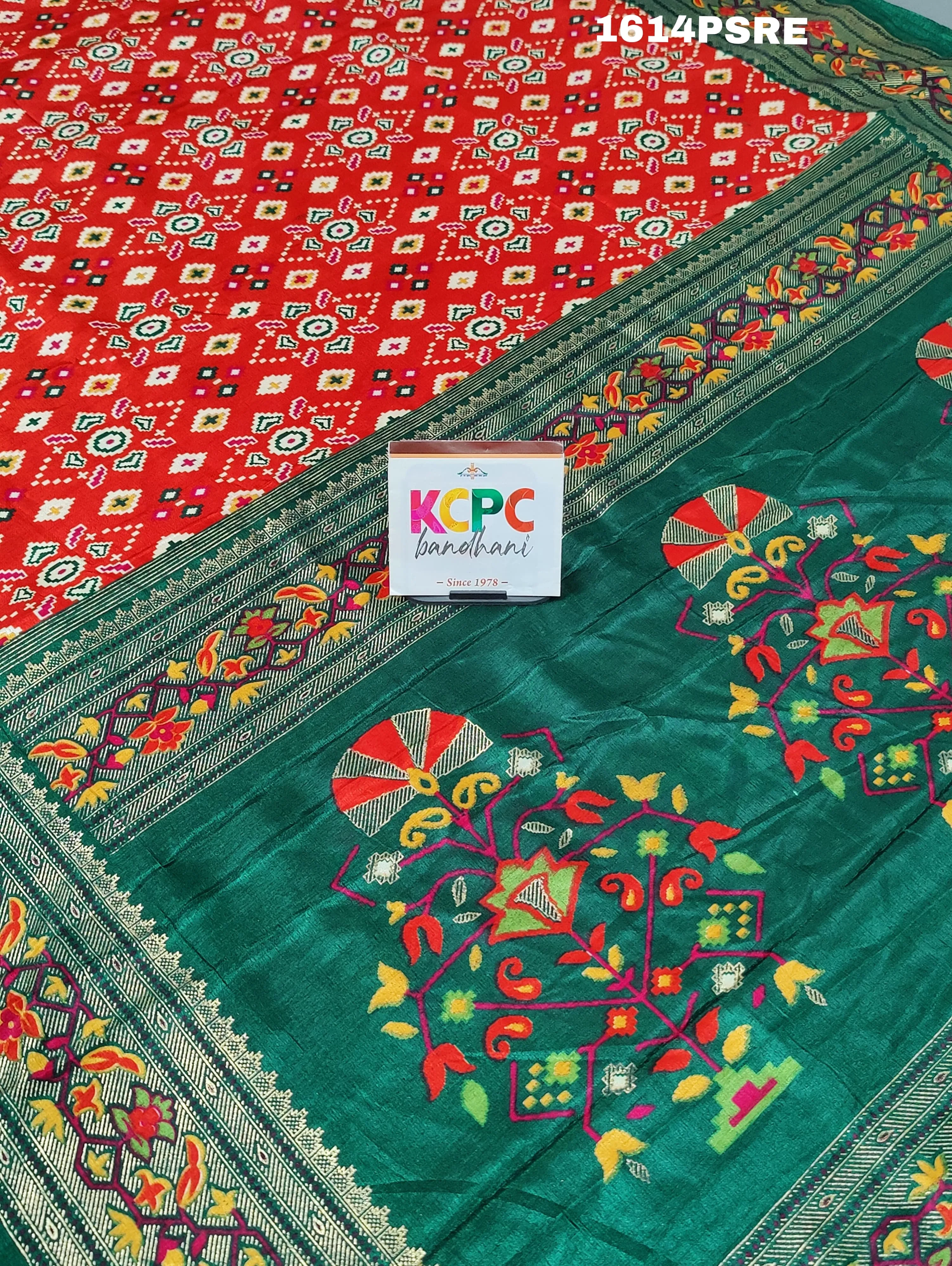 KcPc New Pashmina Cotton Silk Printed Saree With Blouse SWA