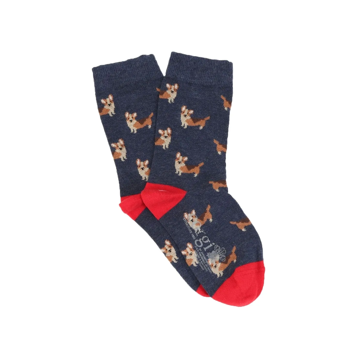 Kids Corgi Dog Cotton Socks