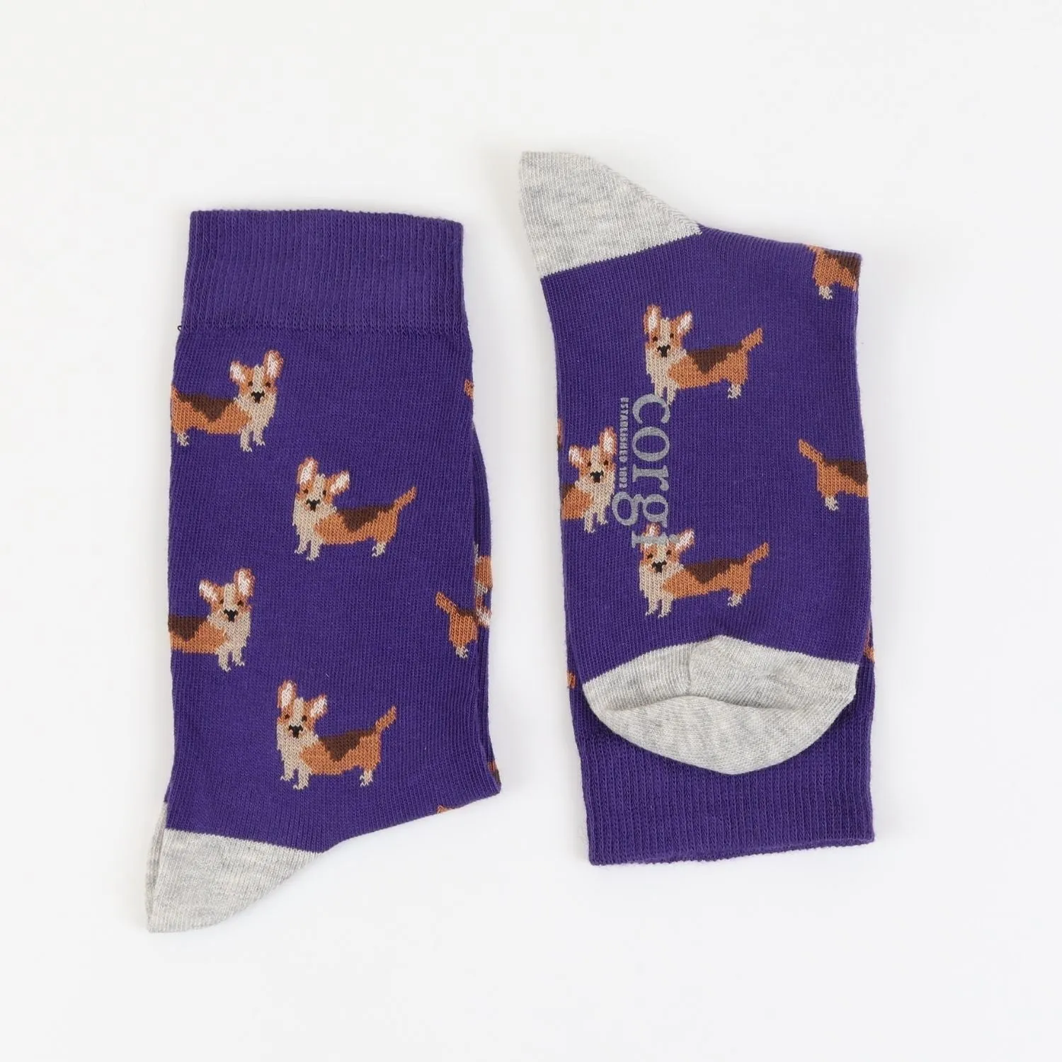 Kids Corgi Dogs Cotton Socks