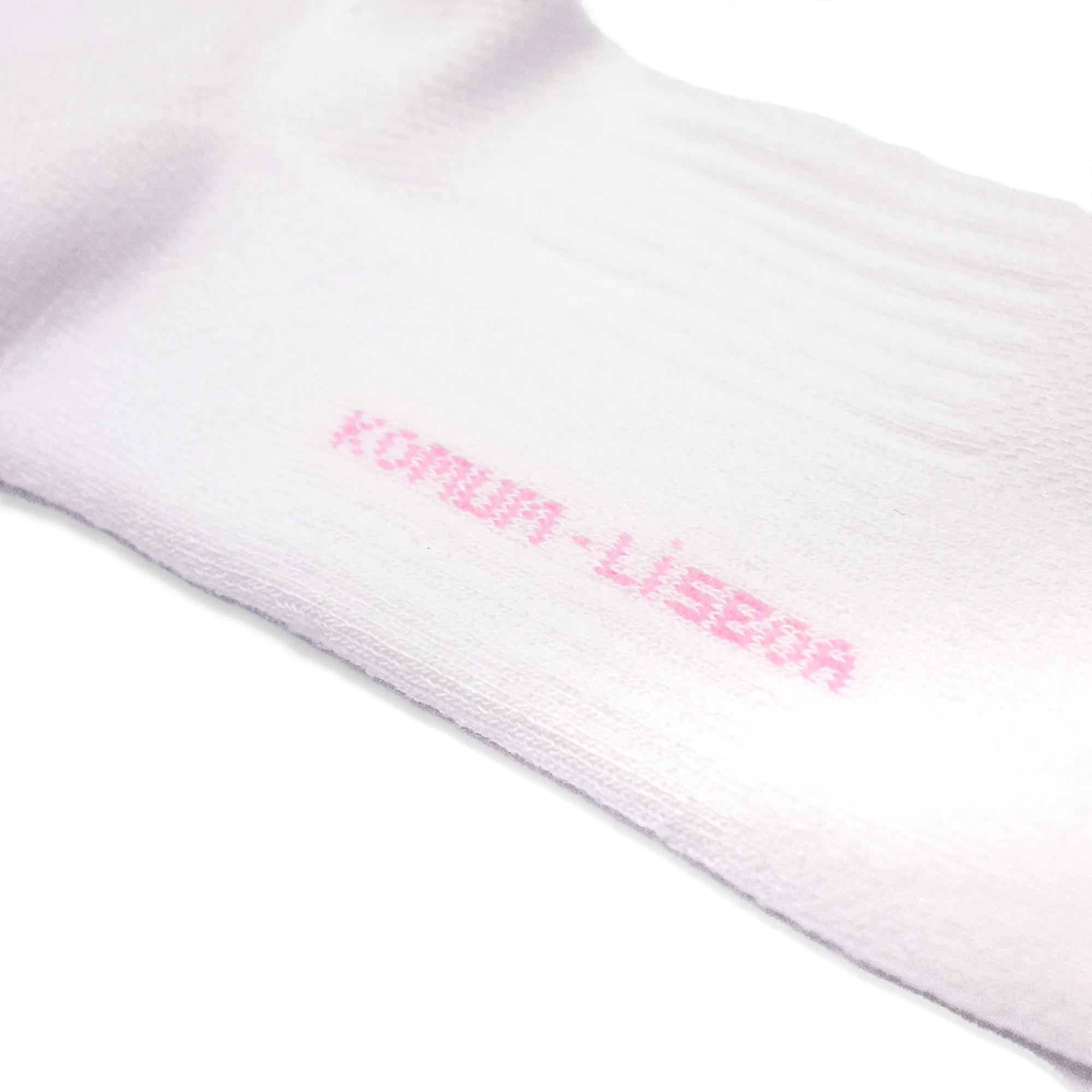 Komum Logo Socks Neon Pink