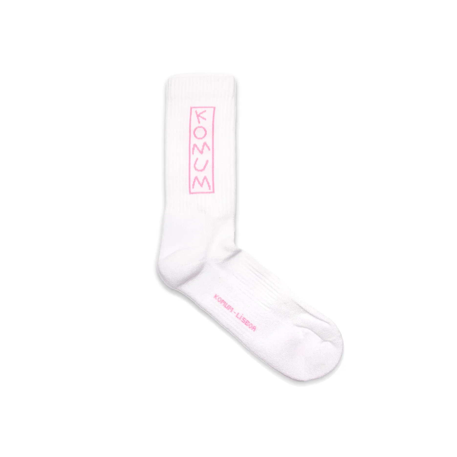 Komum Logo Socks Neon Pink