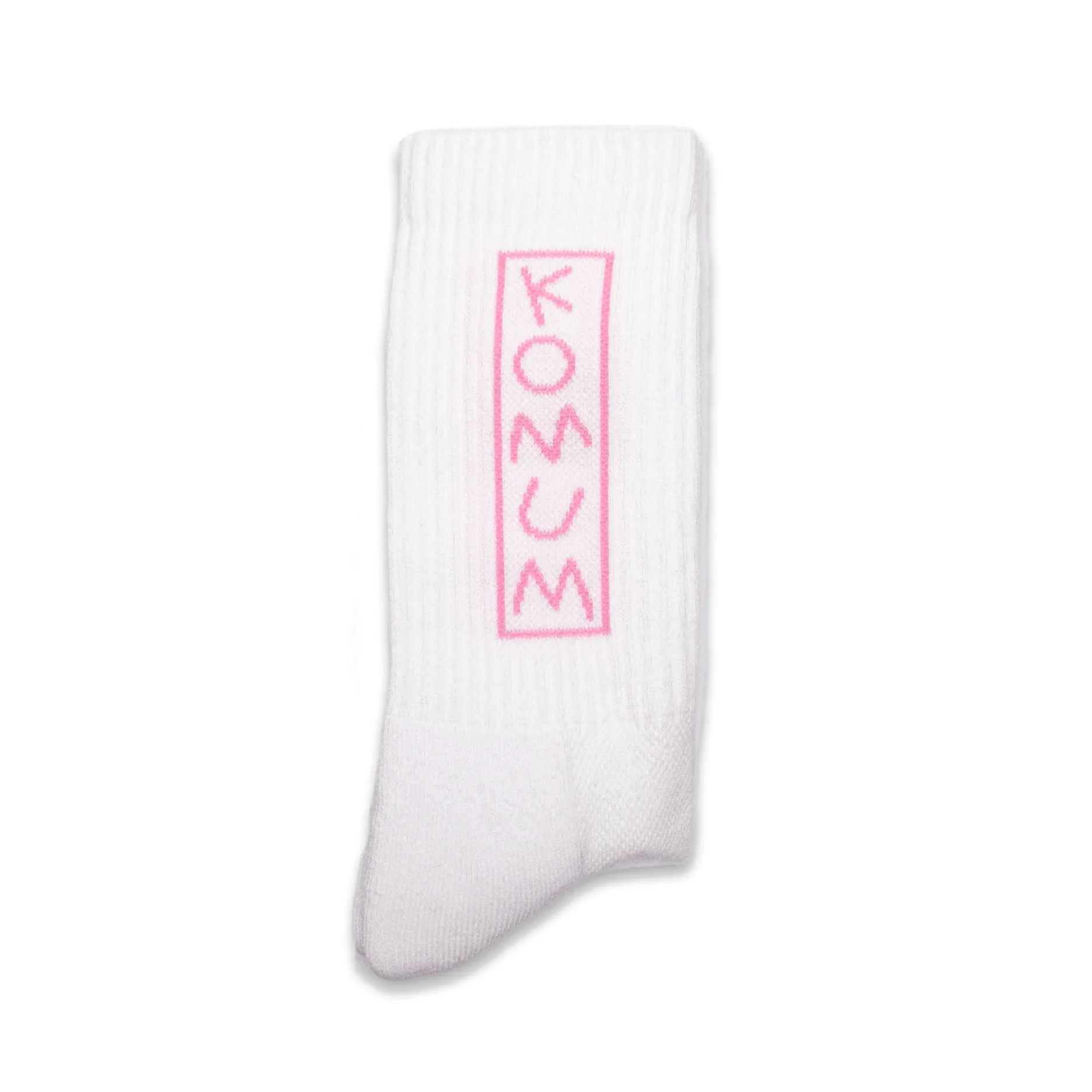 Komum Logo Socks Neon Pink