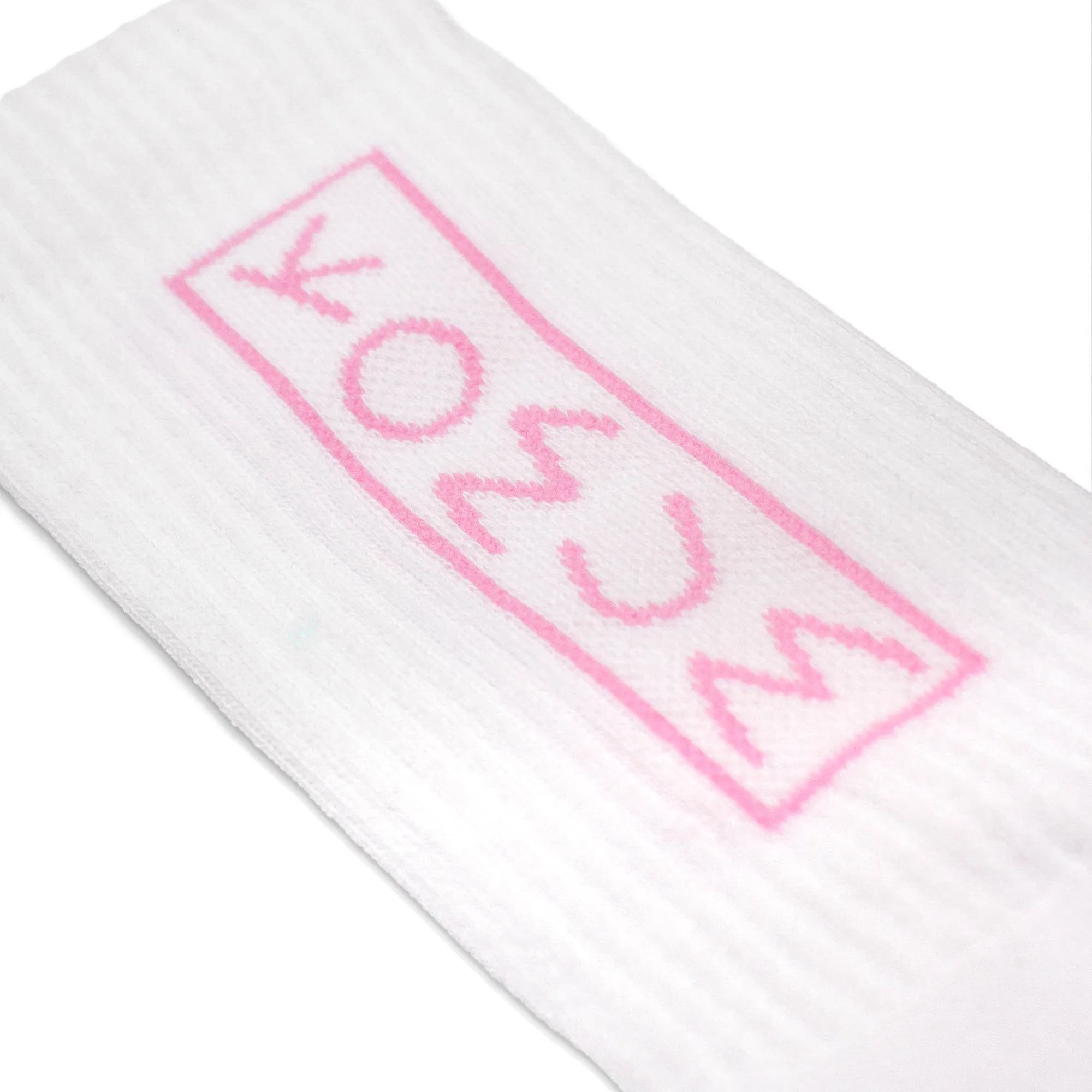 Komum Logo Socks Neon Pink