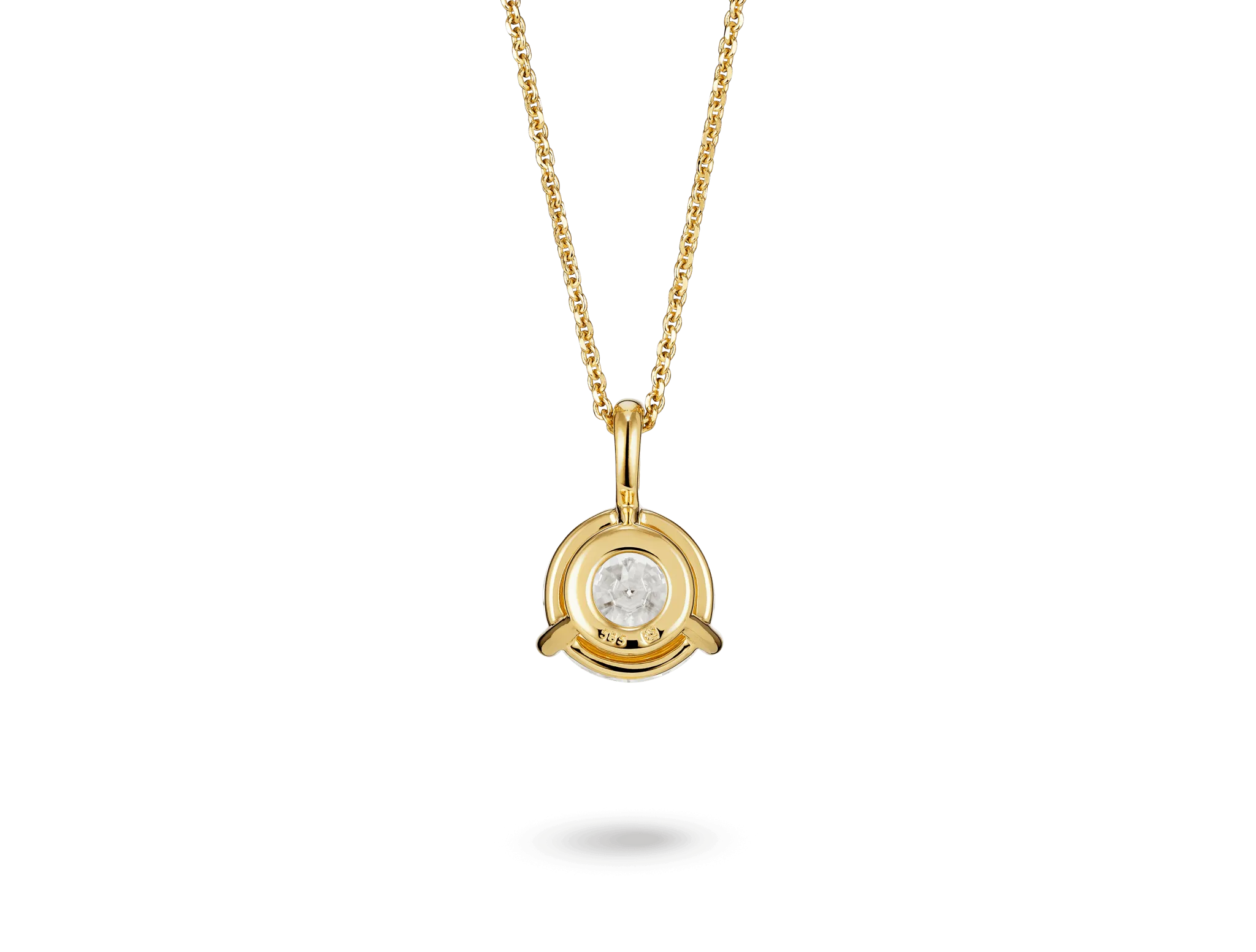 Lab-Grown Diamond 2ct. Round Brilliant Solitaire Bale Pendant | White