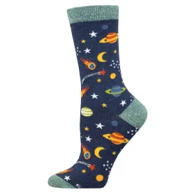 Ladies Bamboo Reach For The Stars Socks