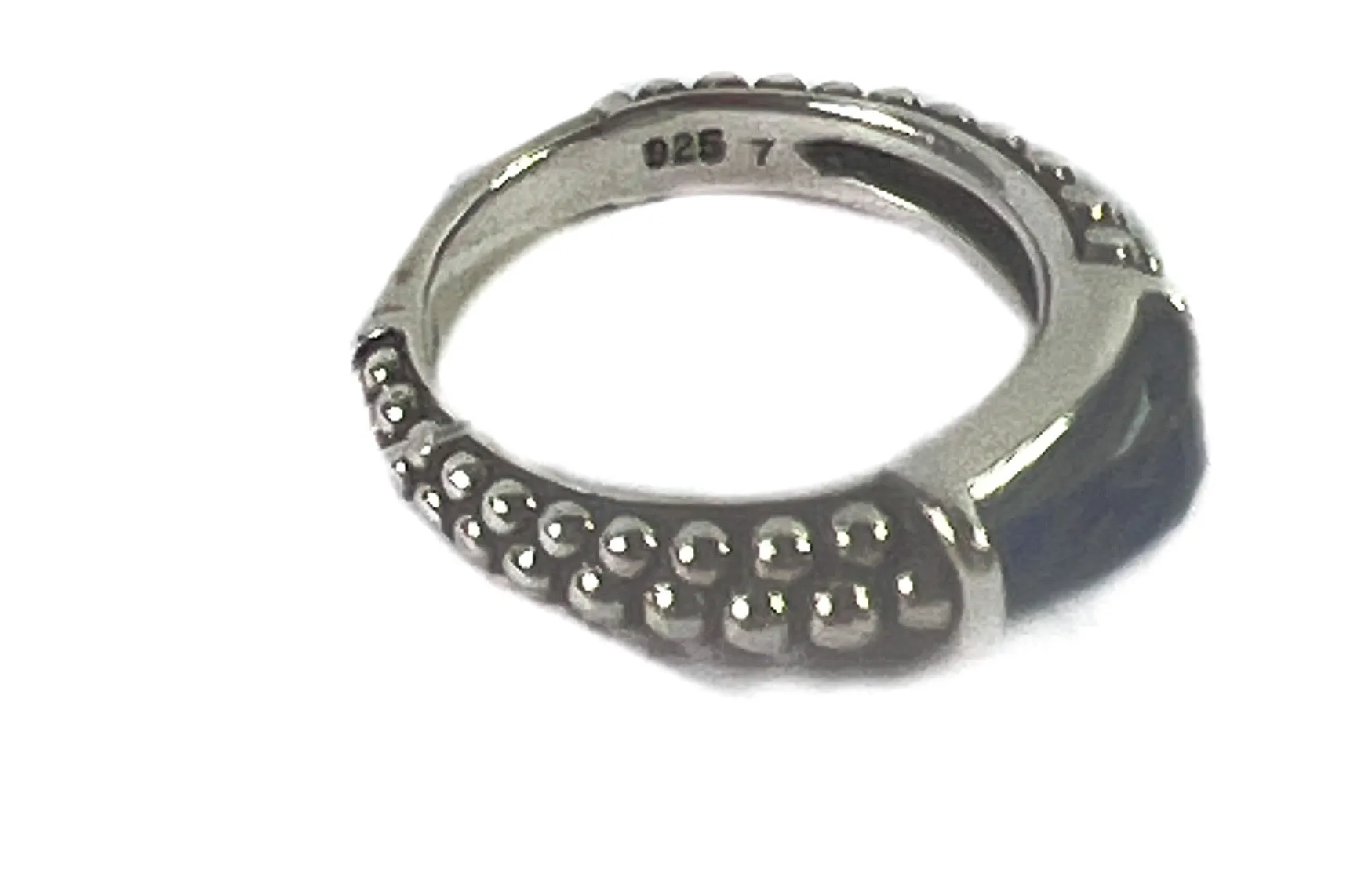 Lagos maya stackable caviar ring size 6