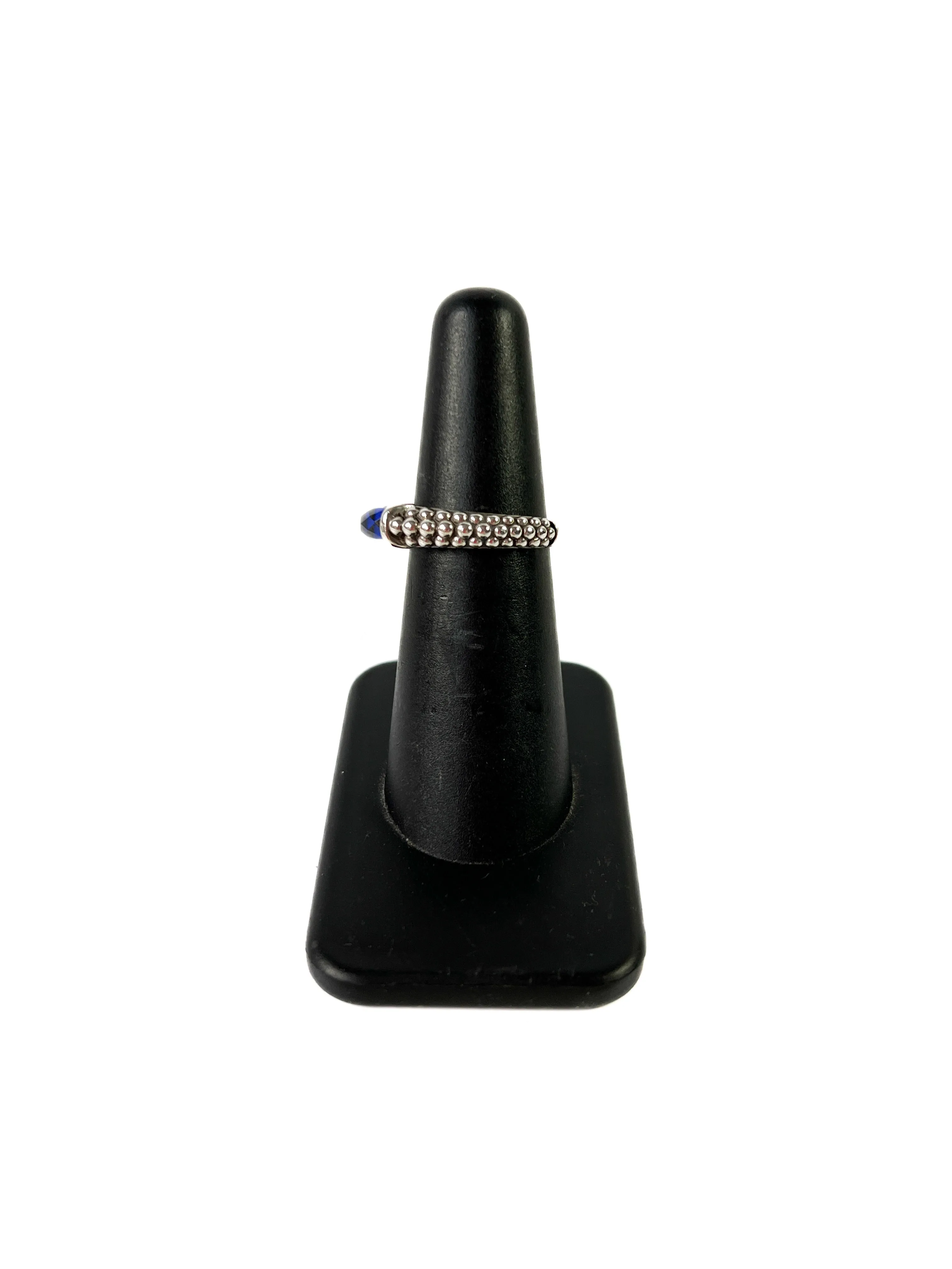 Lagos maya stackable caviar ring size 6