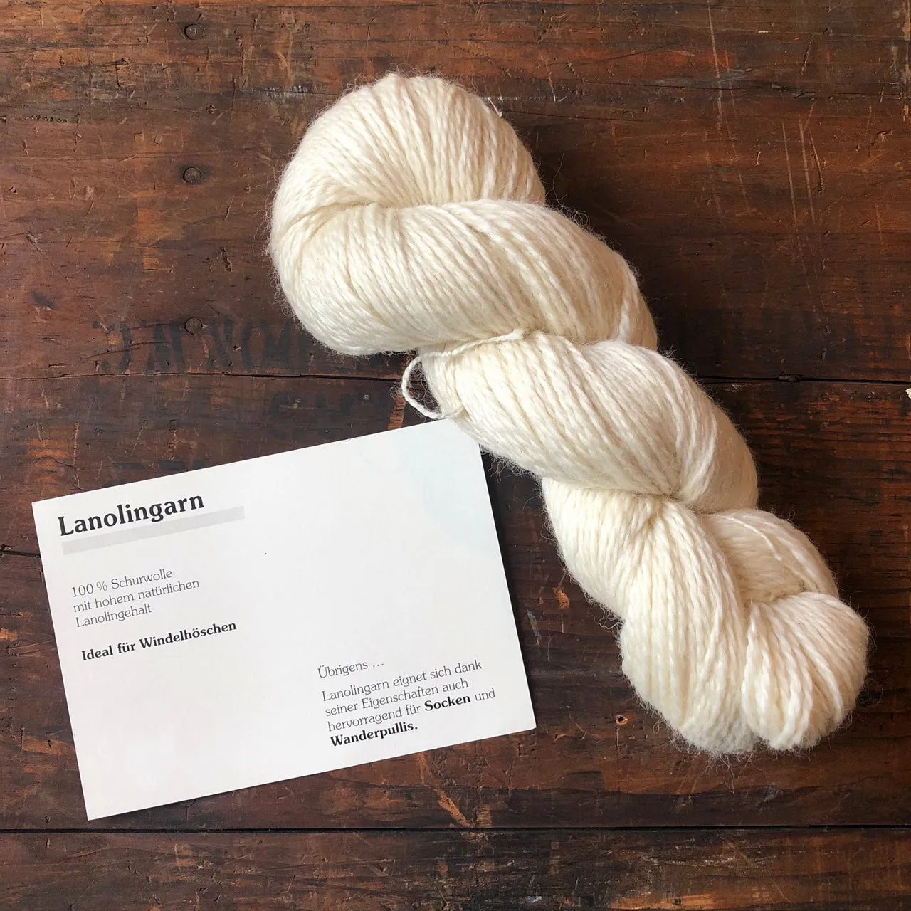 Lanolin Wool Yarn for DIY Knitted Wool Nappy Cover (100g 225m) *Returning Soon