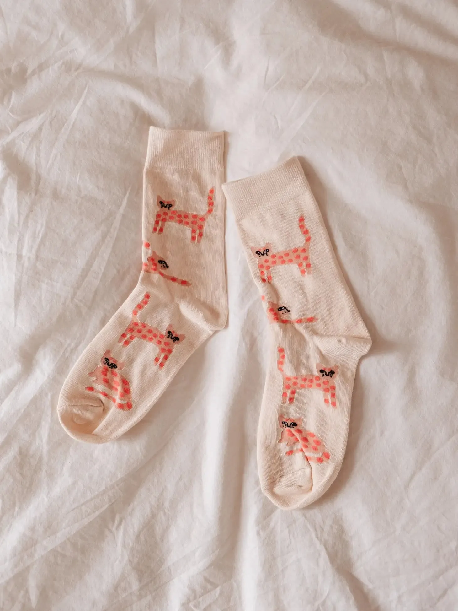 Leo the Cat Cotton Socks