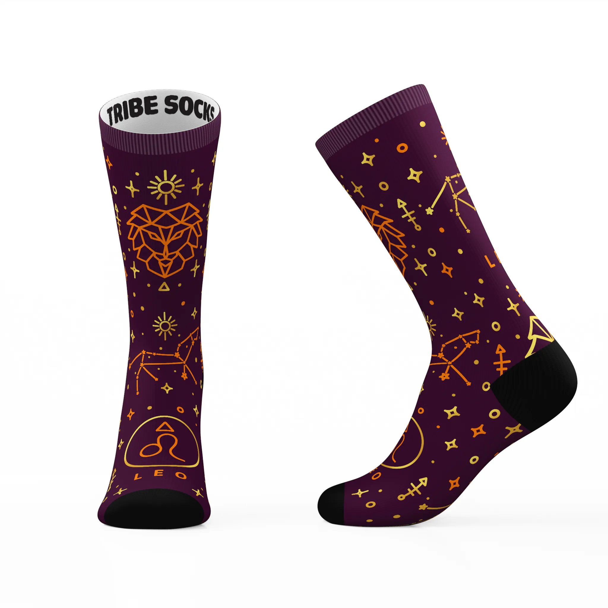 Leo Zodiac Socks