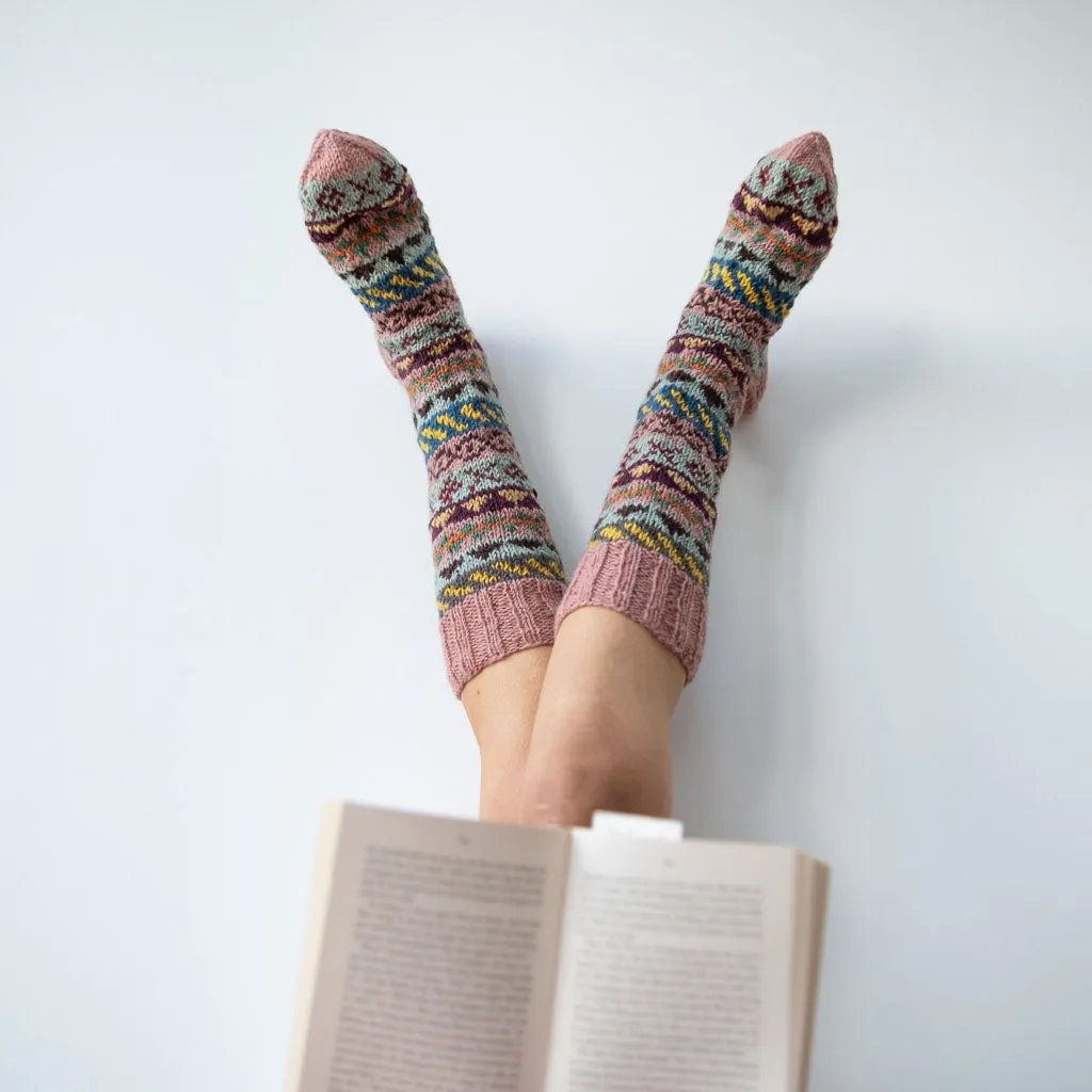 Liv Fair Isle Knitted Socks